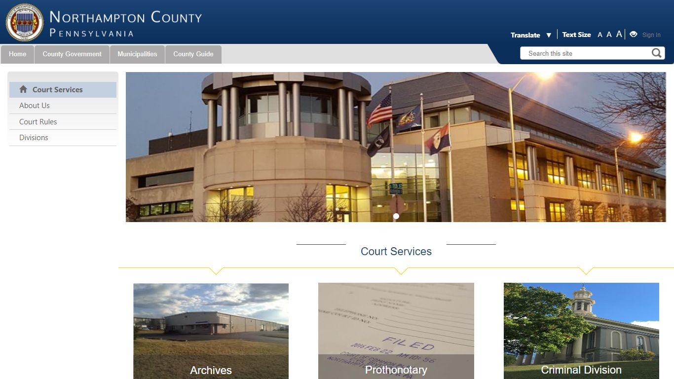 COURT SERVICES Court Services Home Page - Northampton County, Pennsylvania